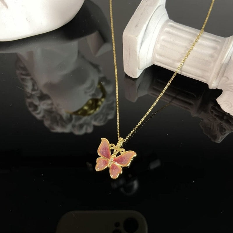 Blooming Butterfly Charm Pendant