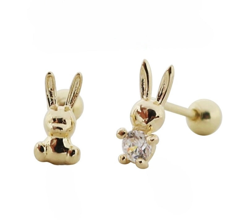 Treasure Bunnies Stud Earrings