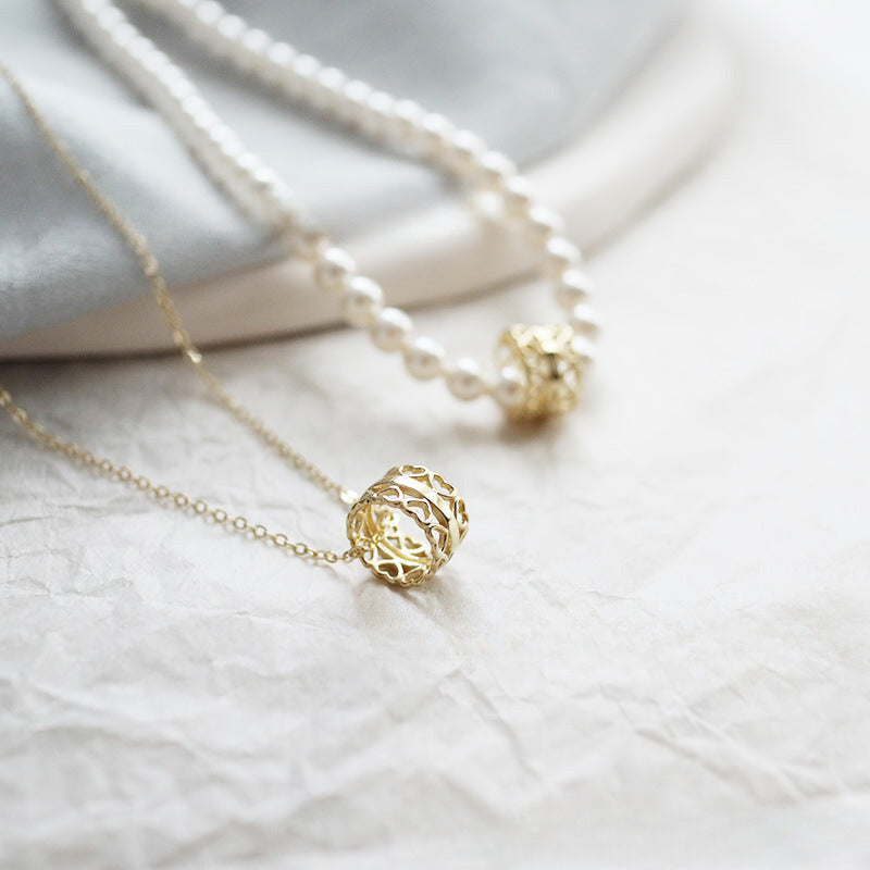 Romantic Wheel Charm Necklace