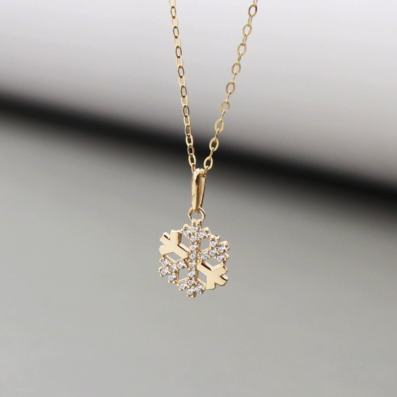 Frosted Snowflake Charm
 Pendant