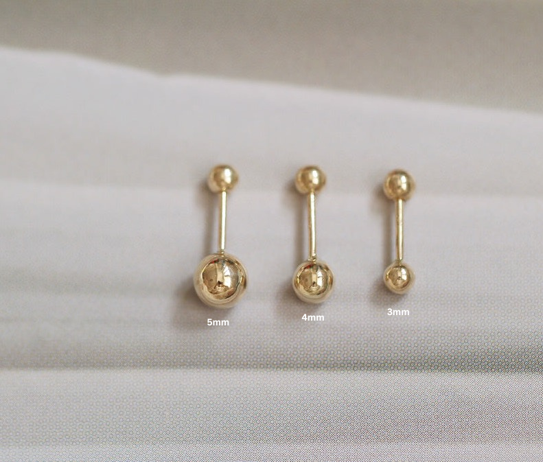 Barbell Stud Earrings