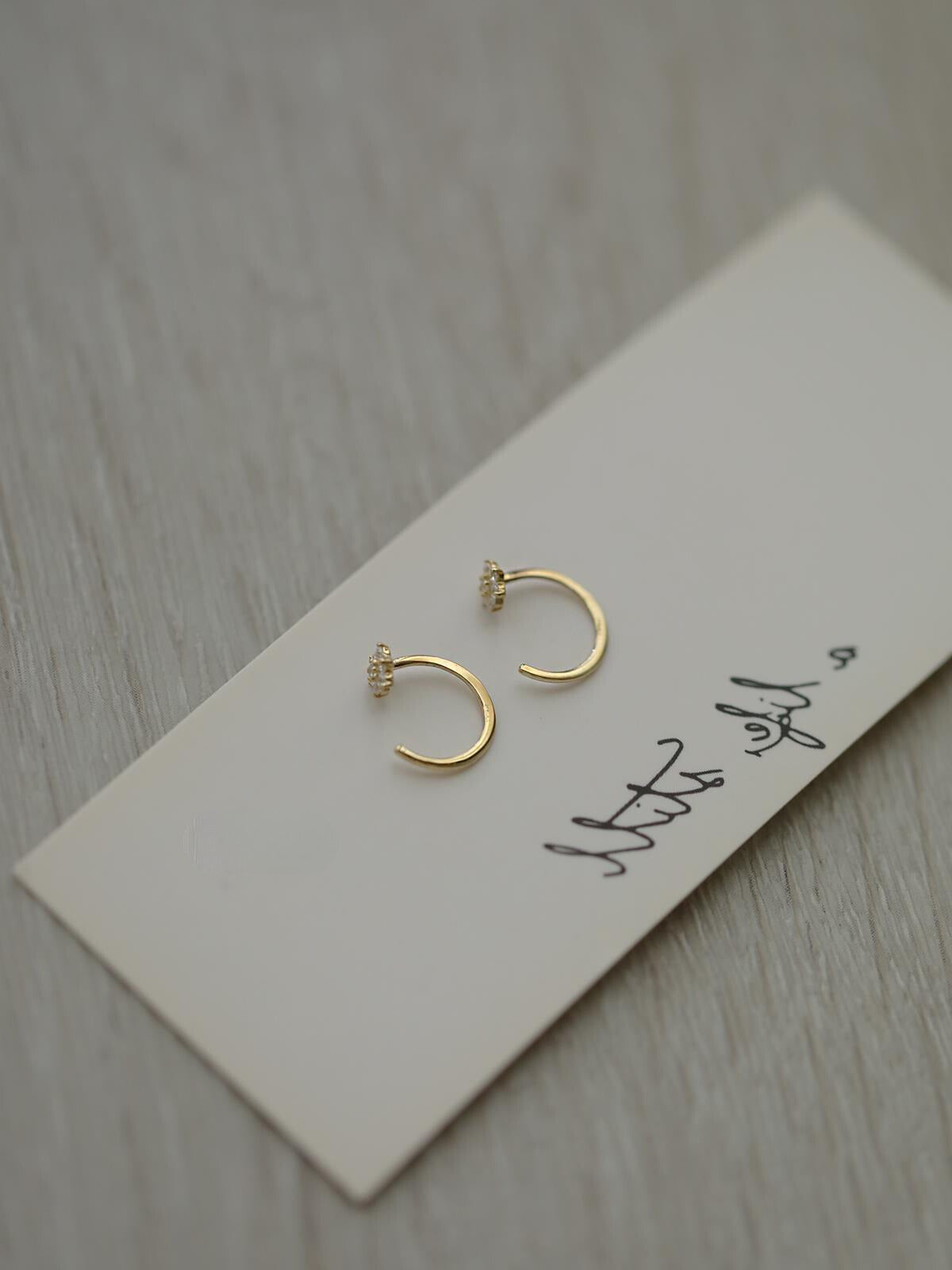 Flower Petal Hook Earrings