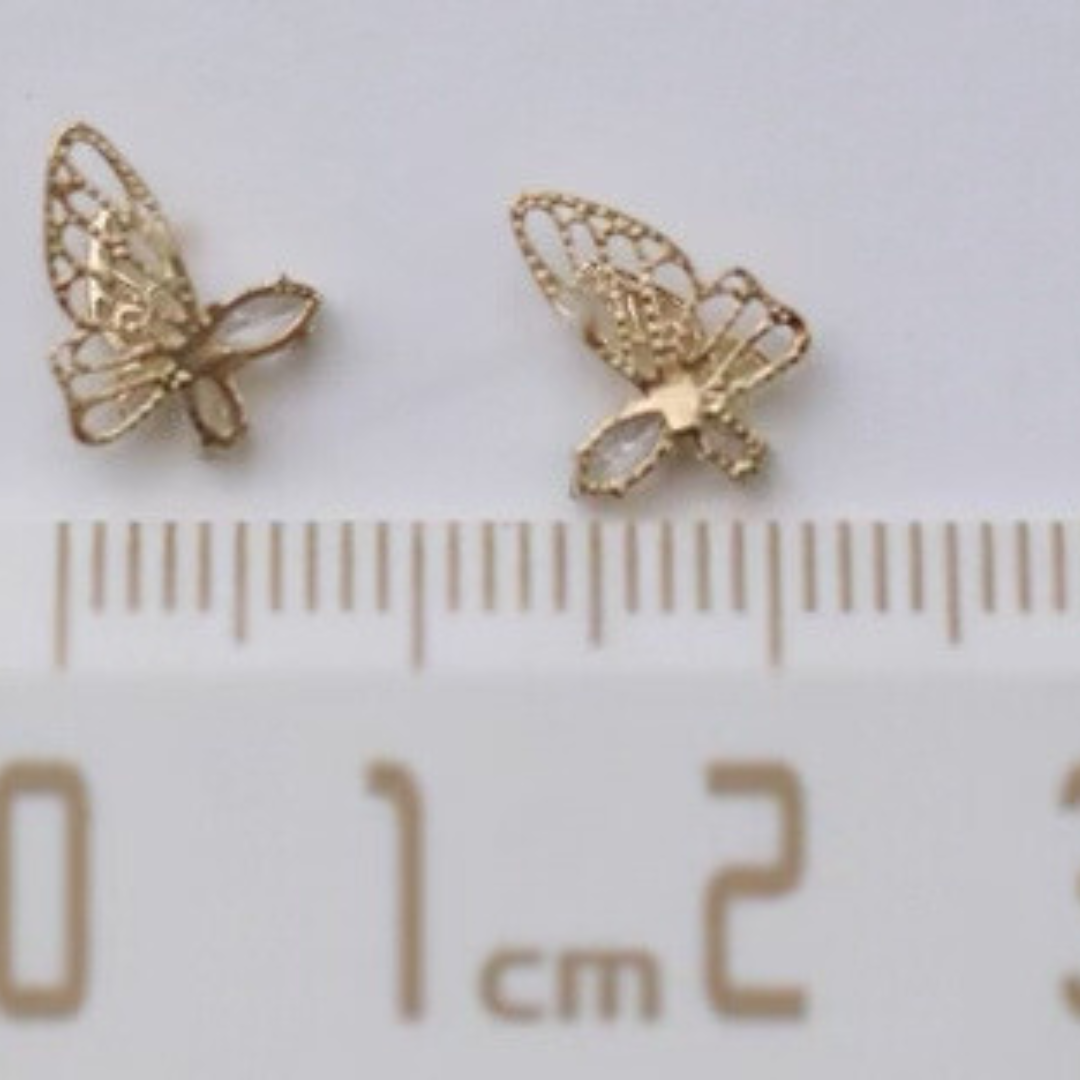 Artistic Moth Stud Earrings