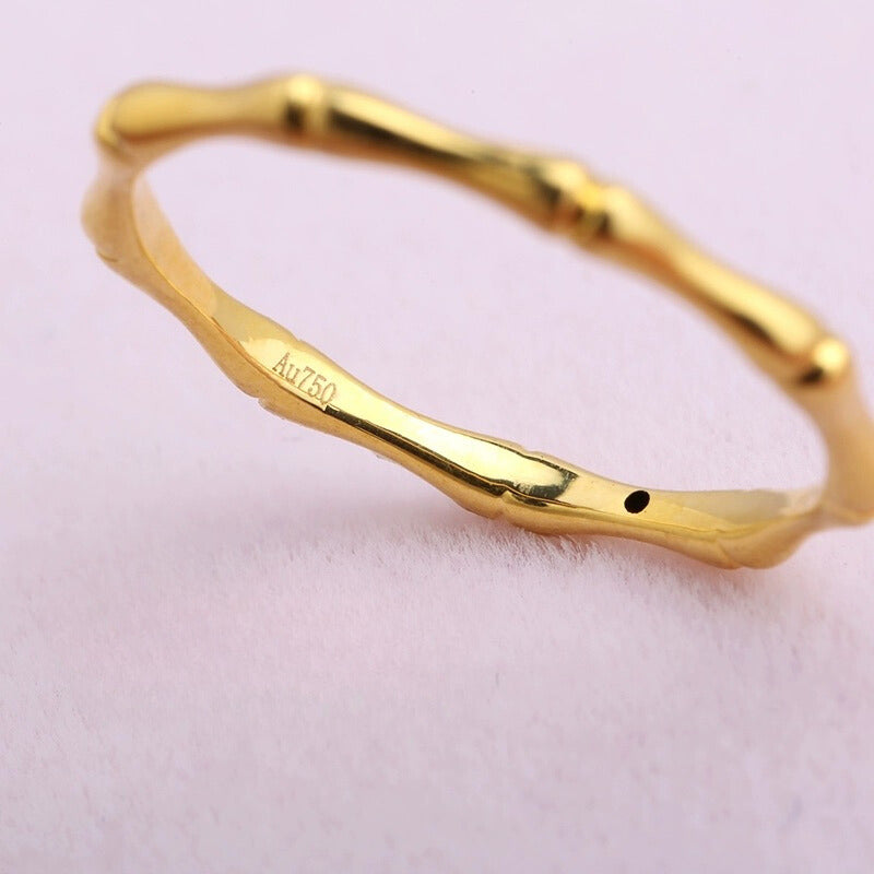 Bamboo Star Stackable Ring