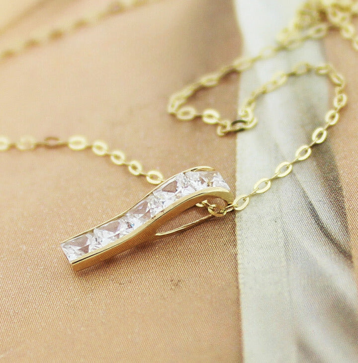 Moissanite Wand Clip Charm Necklace