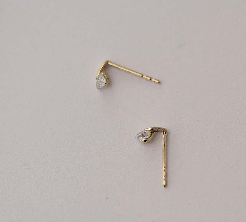 Mini Crystal Drop Stud Earrings