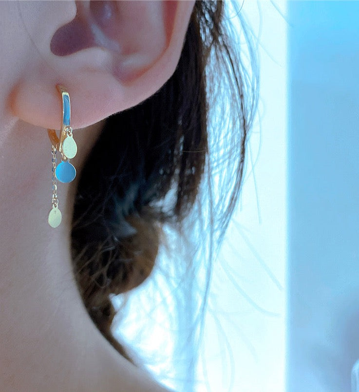 Tiffany Tassel Hoop Earrings