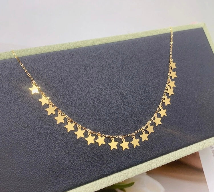 Capital Stars Chain Necklace