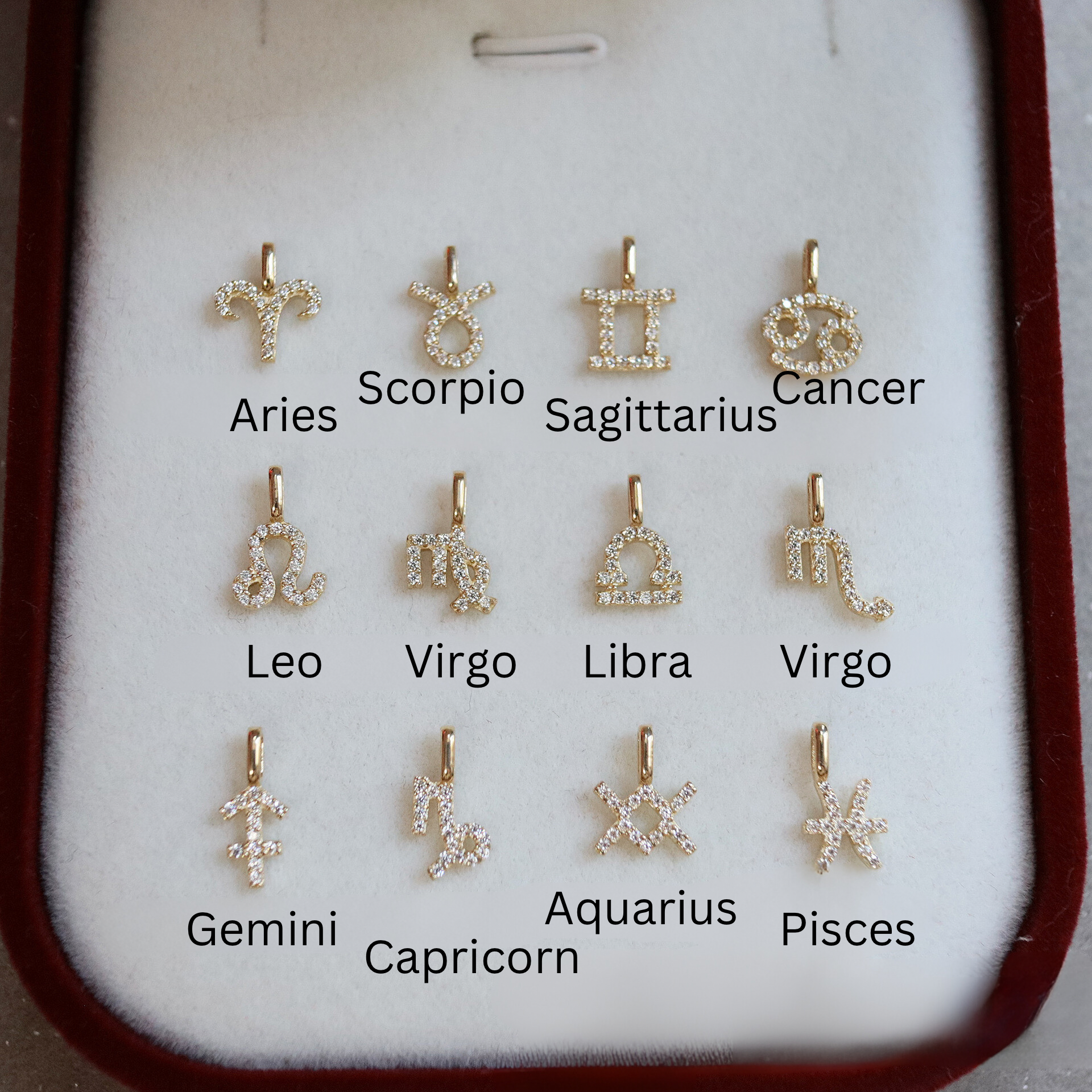 Star Sign Charm Pendant