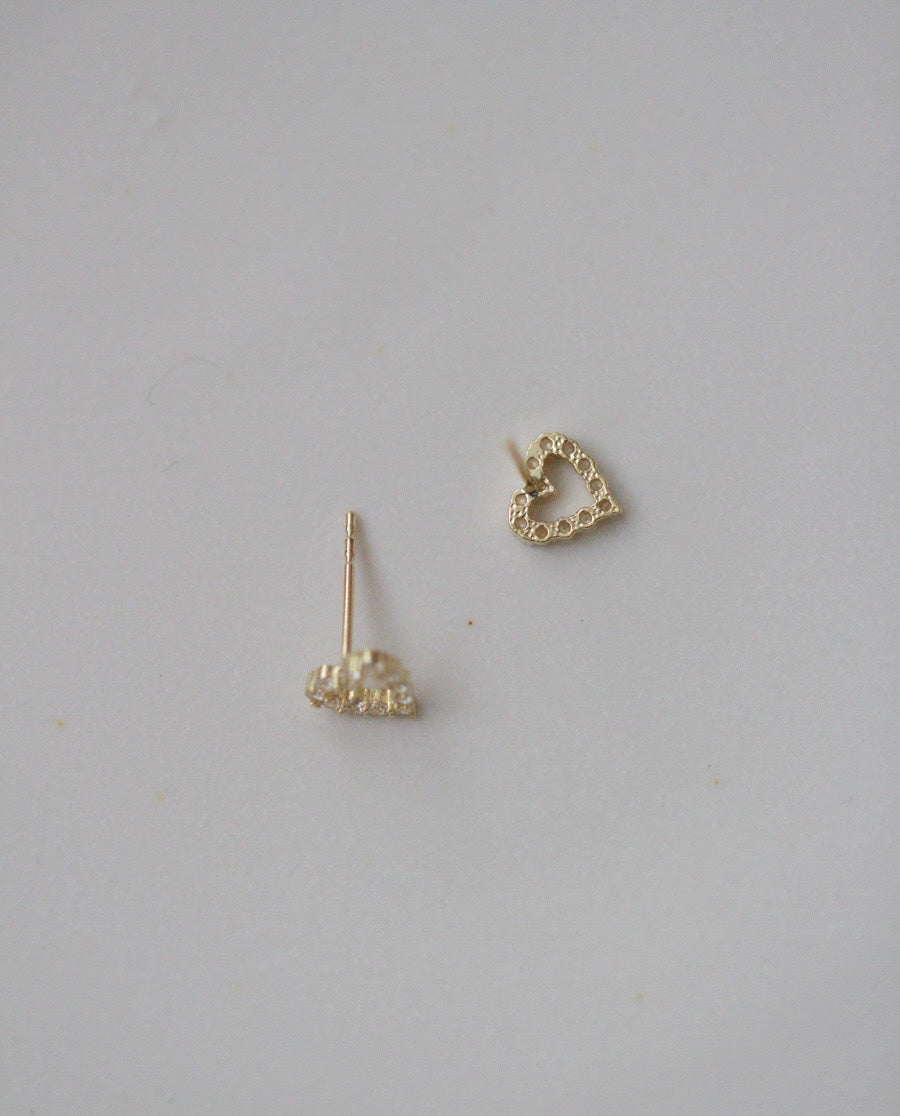 Petite Hearts Stud Earrings