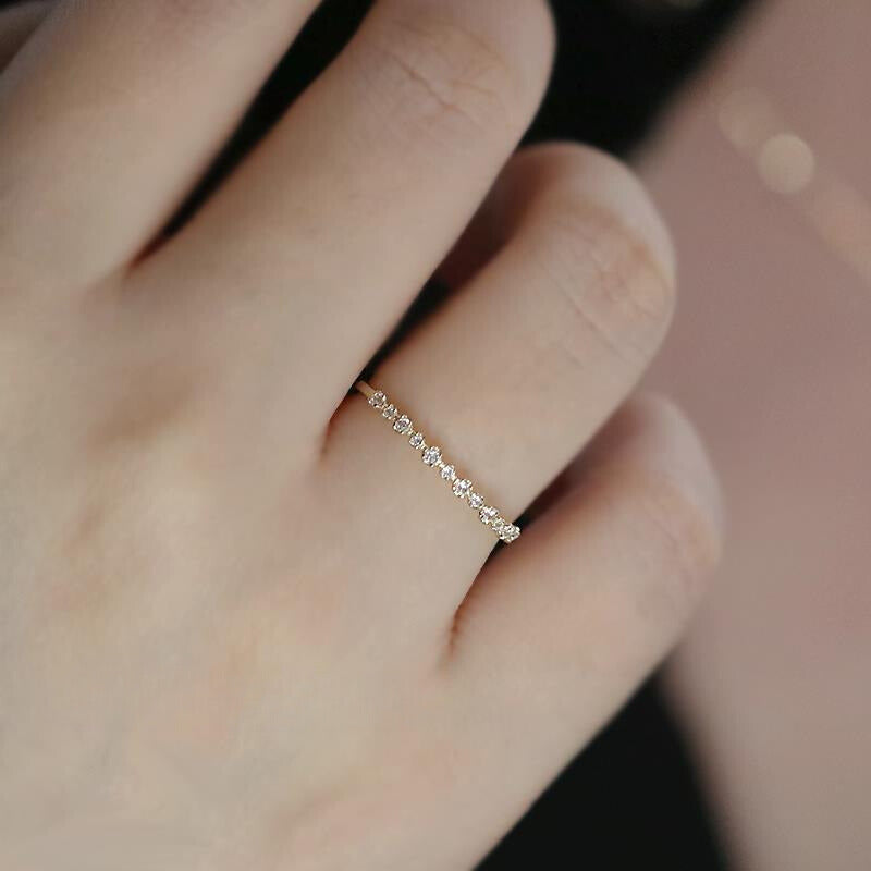 Pave Diamond Stackable Ring