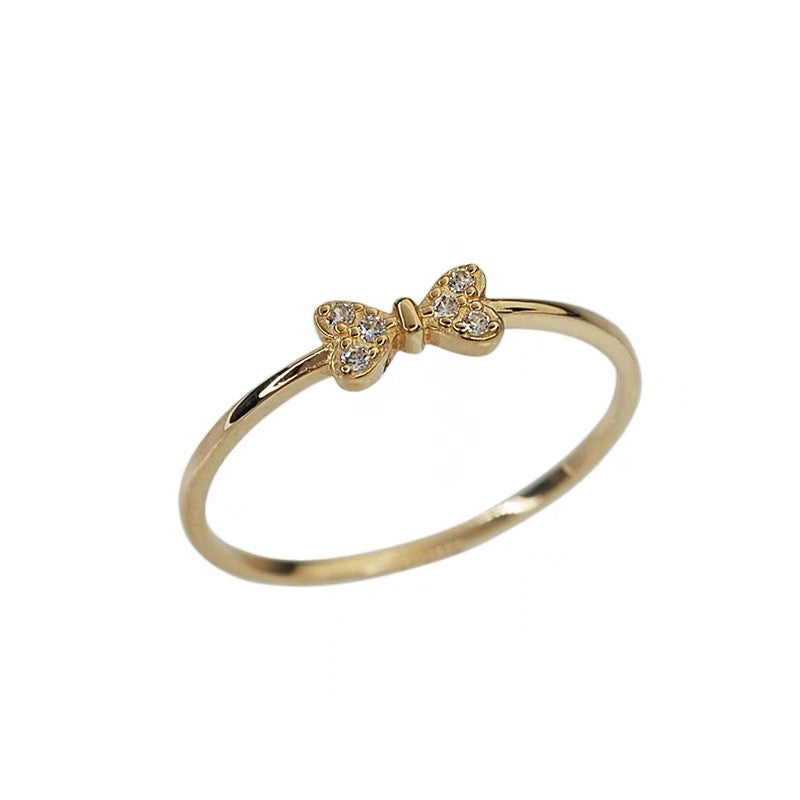 Cherish Bow Stackable Ring