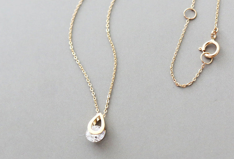 Teardrop Crystal Necklace