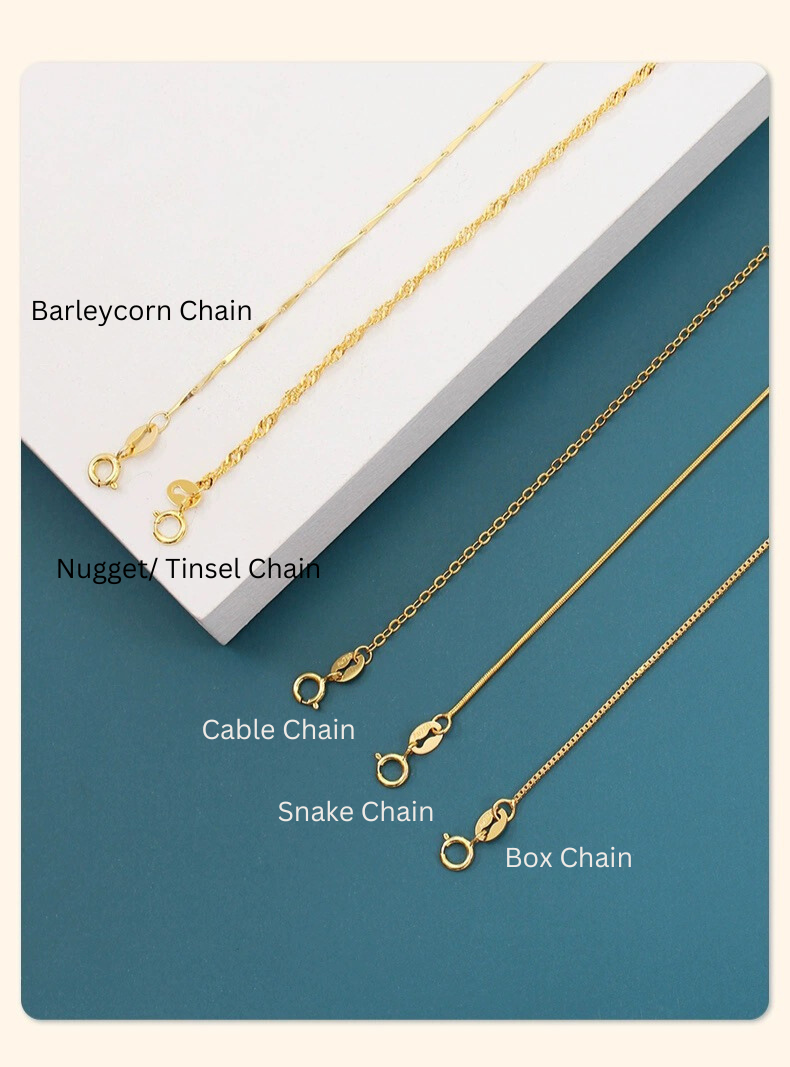 Fine Tinsel Nugget Chain Necklace