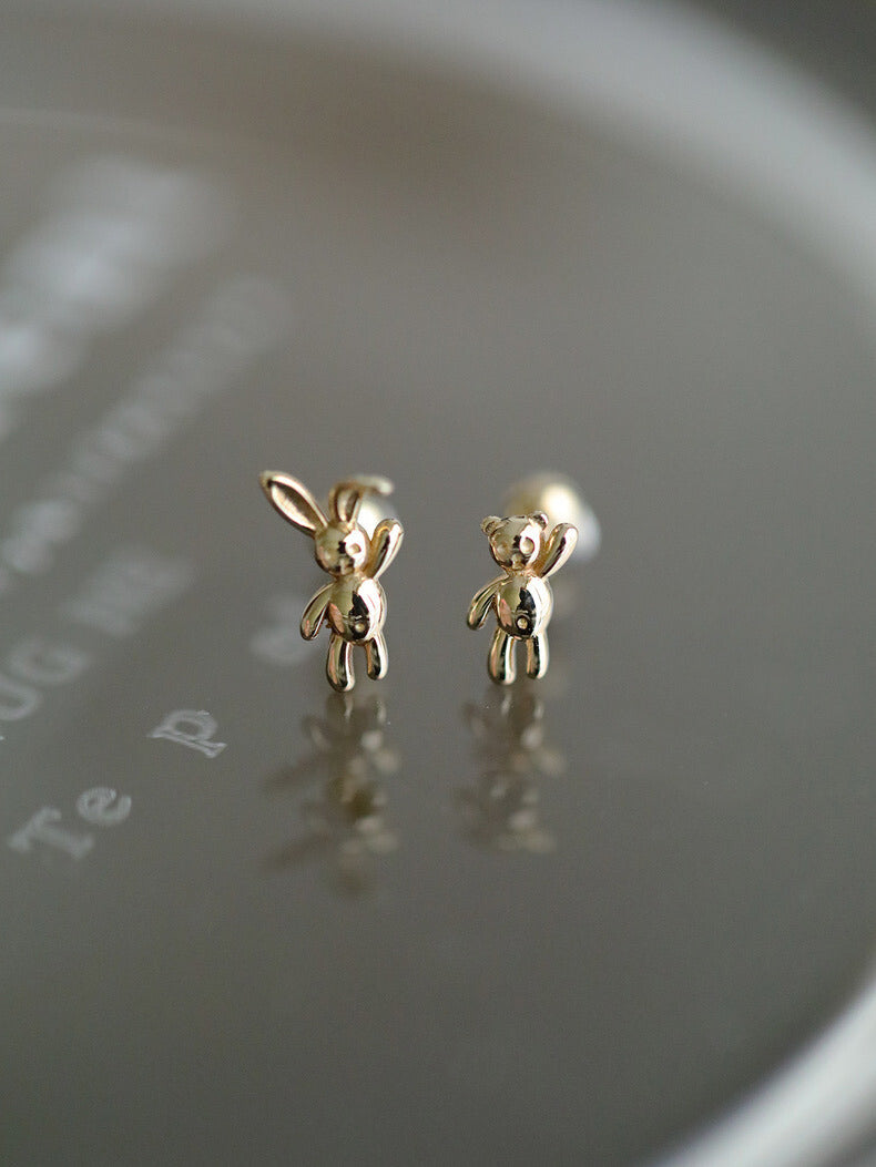 Bear Bunny Stud Earrings