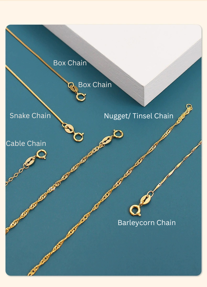 Fine Tinsel Nugget Chain Necklace