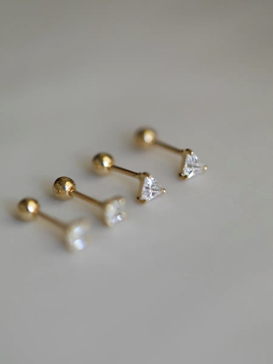 Bold Trigonometry Stud Earrings