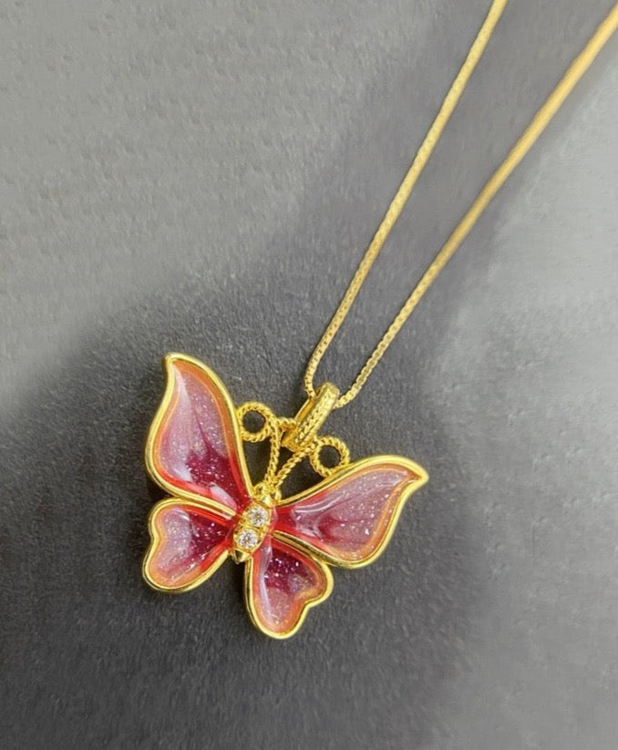 Blooming Butterfly Charm Pendant