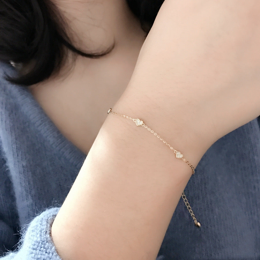 Three Heart Bracelet