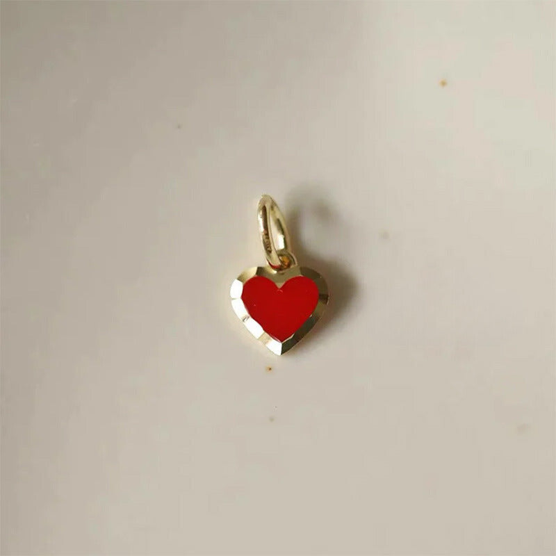 Precious Red Heart Charm Pendant