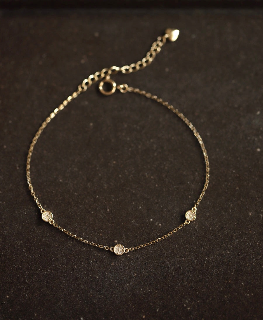 Three Coin Bracelet