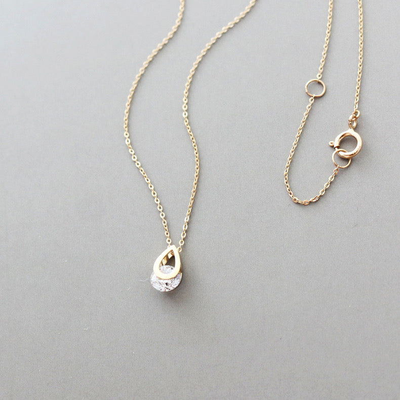 Teardrop Crystal Necklace