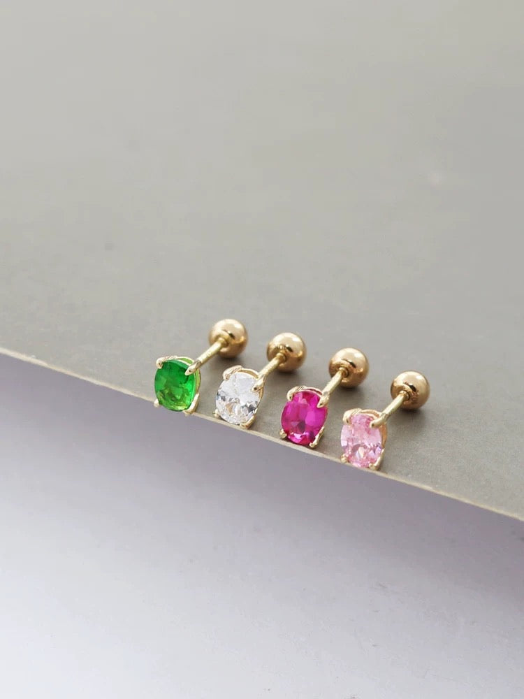 Ice Dice Stud Earrings