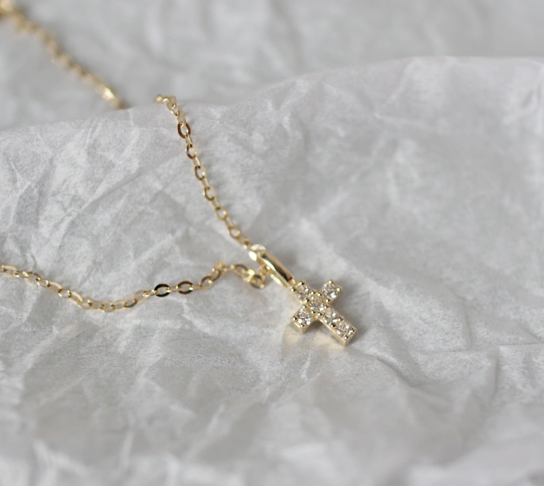 Twinkle Cross Charm Pendant