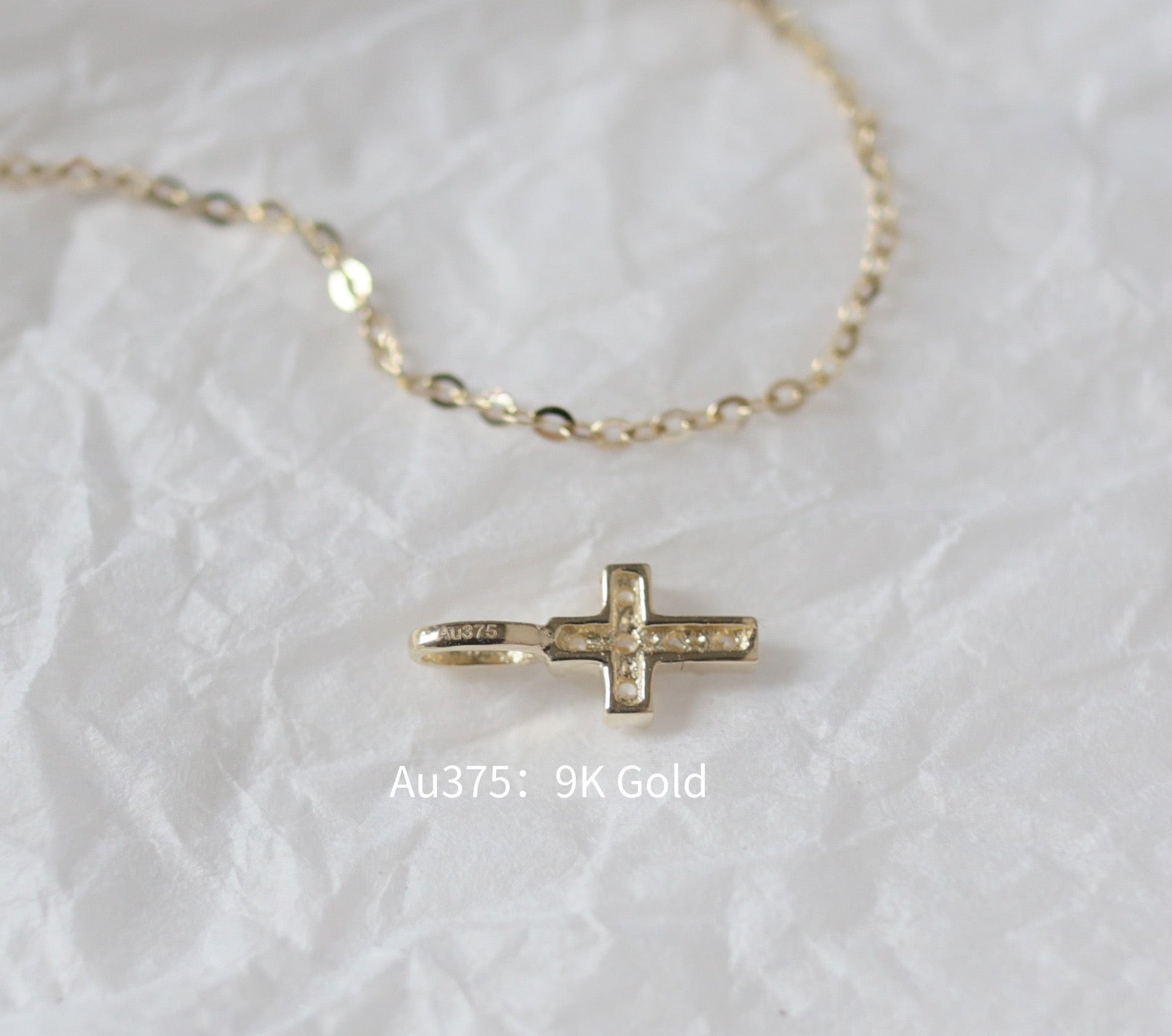 Twinkle Cross Charm Necklace