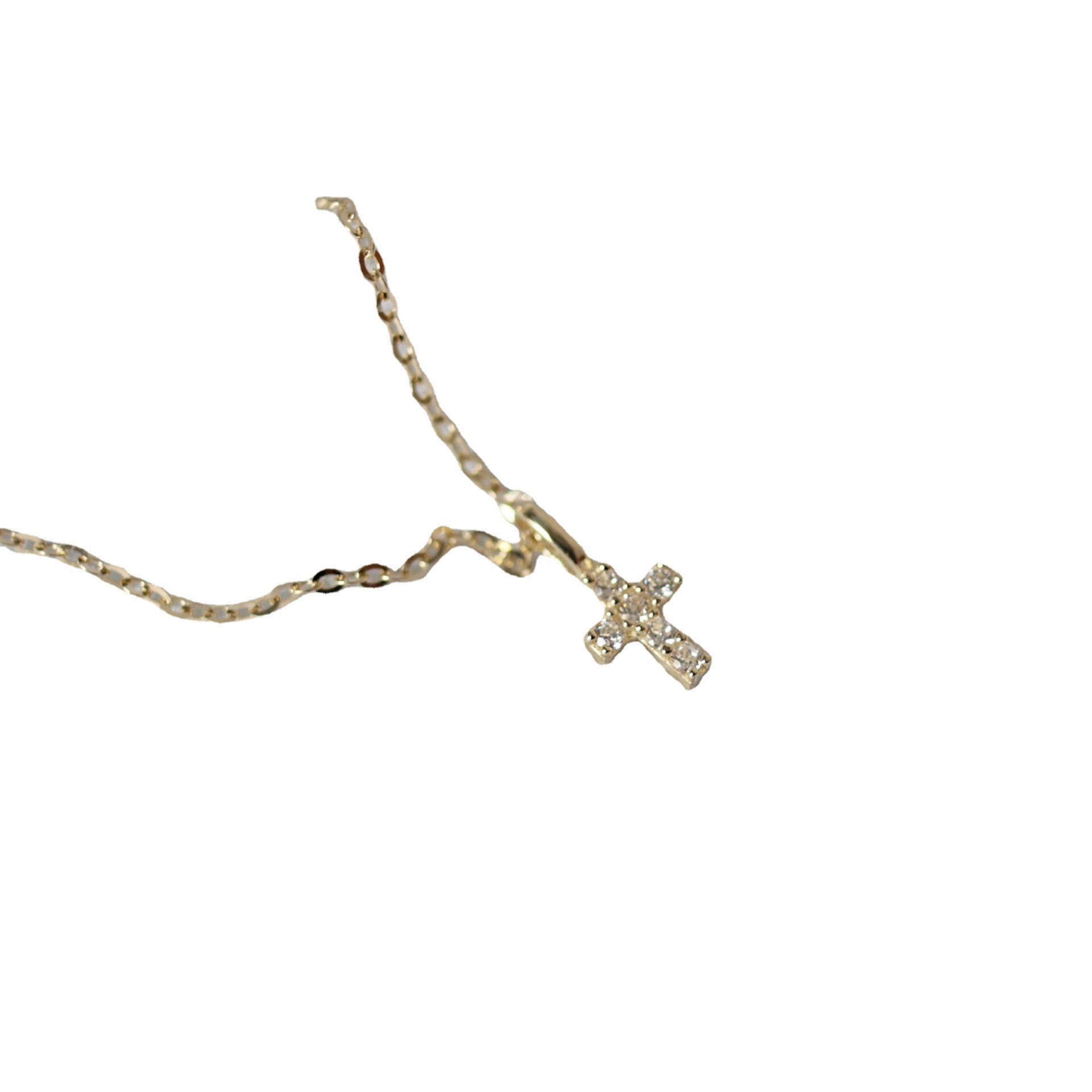 Twinkle Cross Charm Necklace