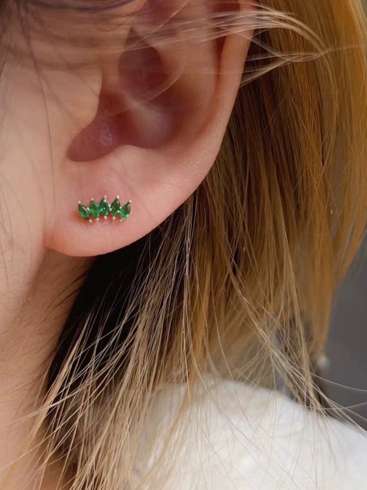 Wave Shards Stud Earrings