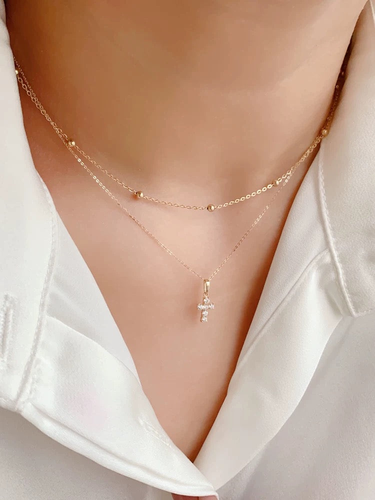 Mini Saint Cross Necklace