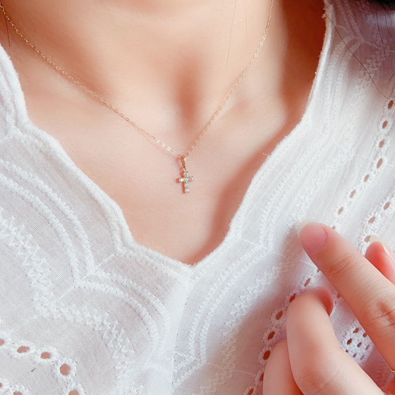 Twinkle Cross Charm Pendant