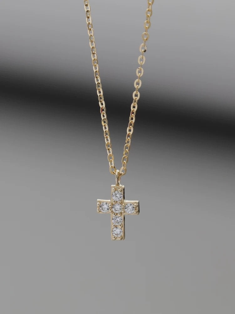 Mini Saint Cross Necklace