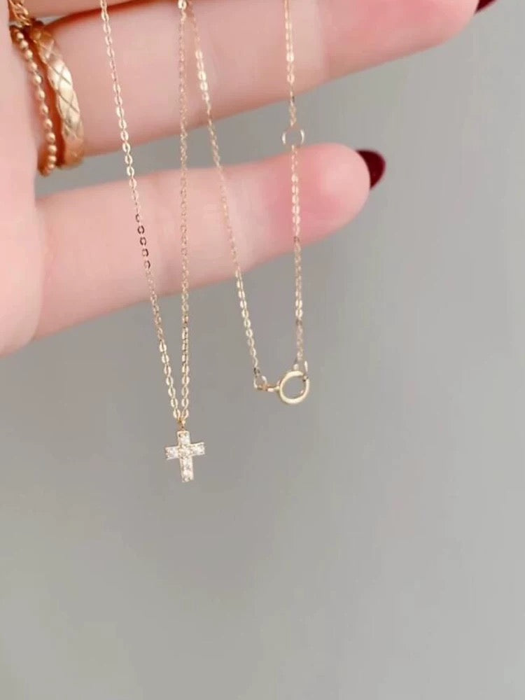 Mini Saint Cross Necklace