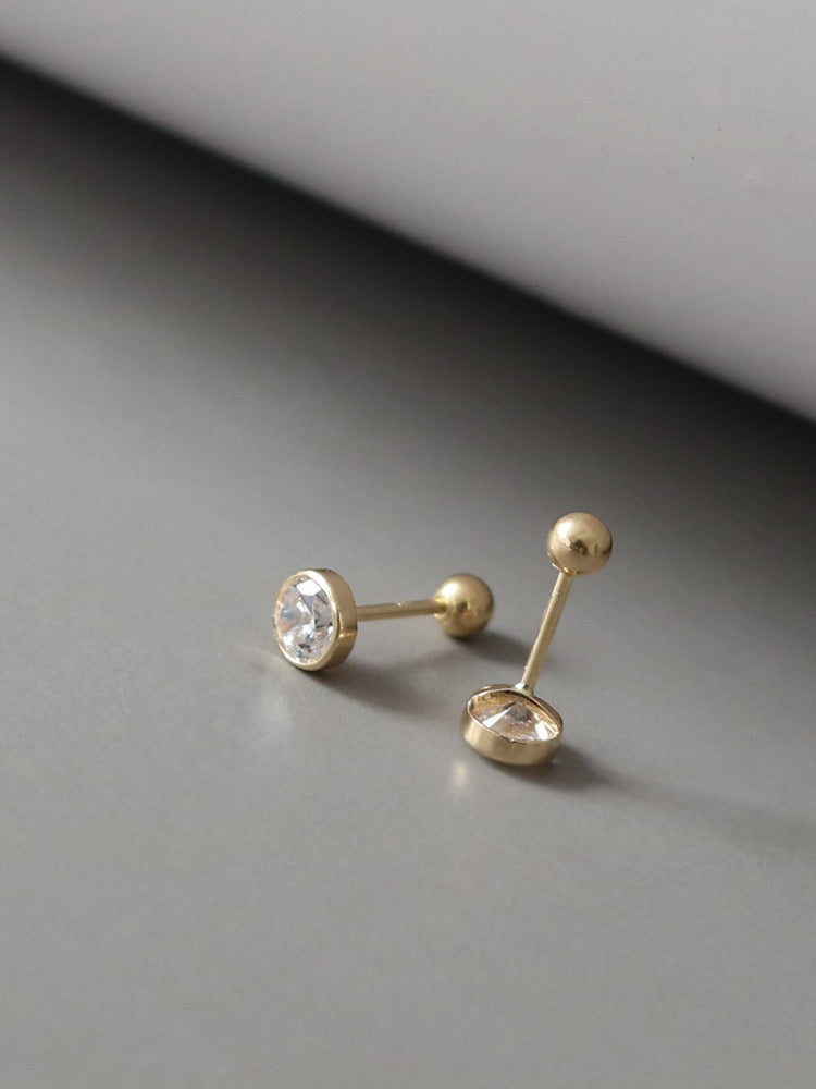 Moissanite Bulb Stud Earrings