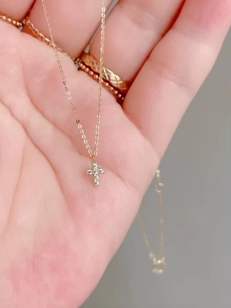 Mini Saint Cross Necklace