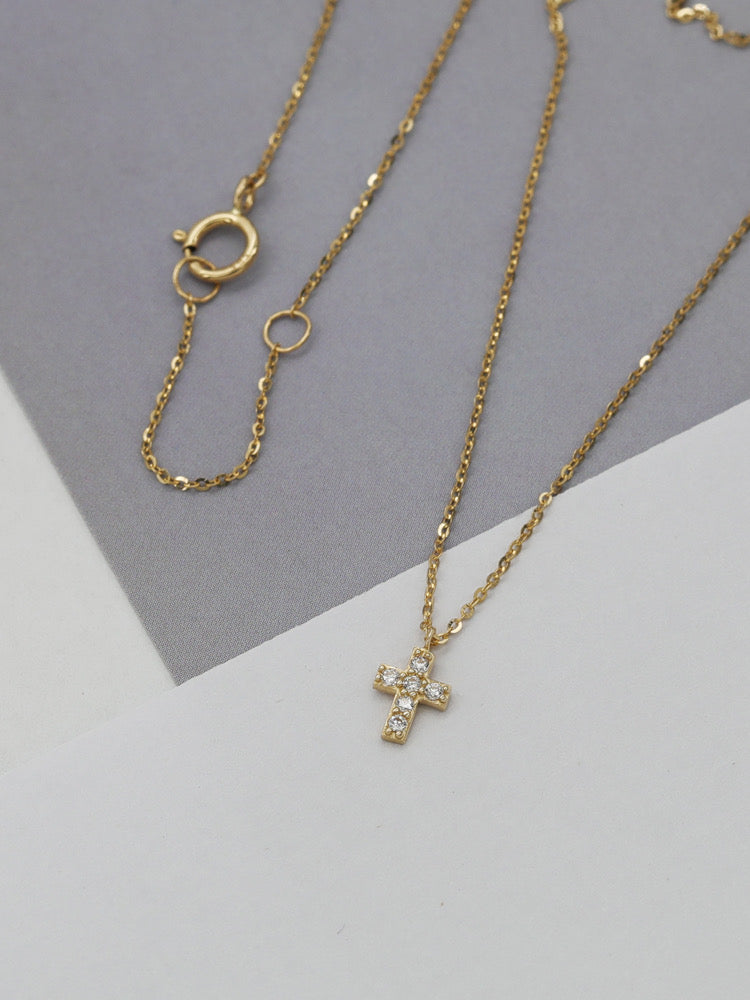 Mini Saint Cross Necklace