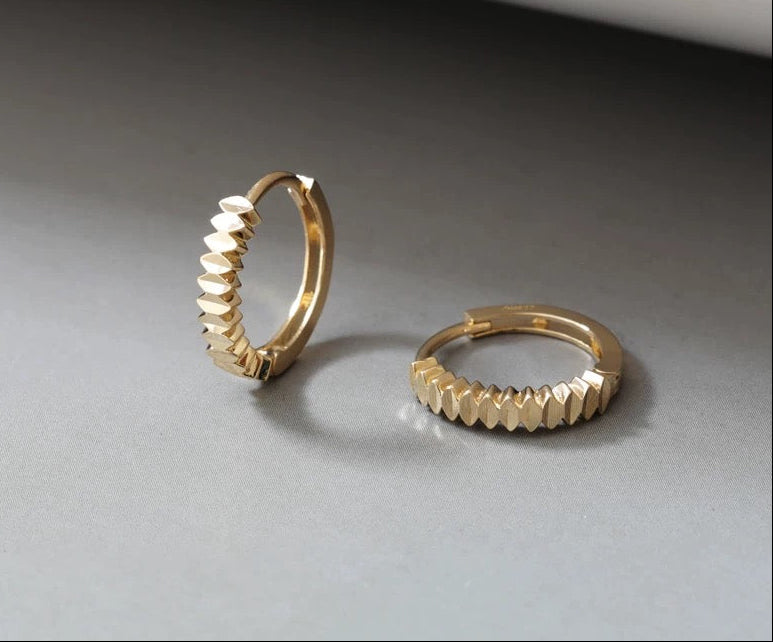Petal Fence Hoop Earrings