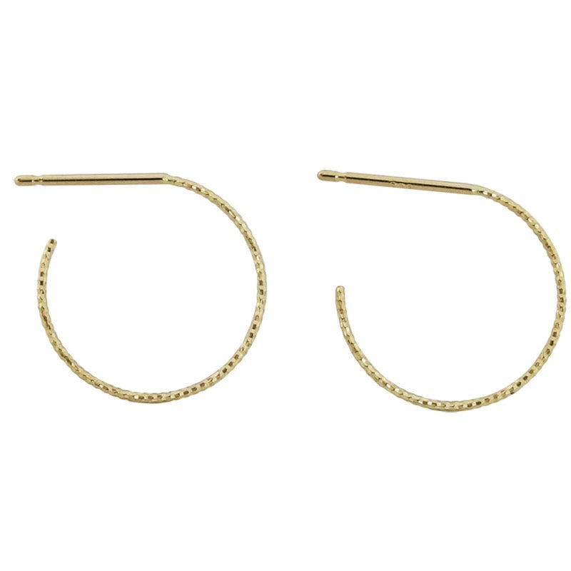 Twisted Large Semi Hoop Earrings