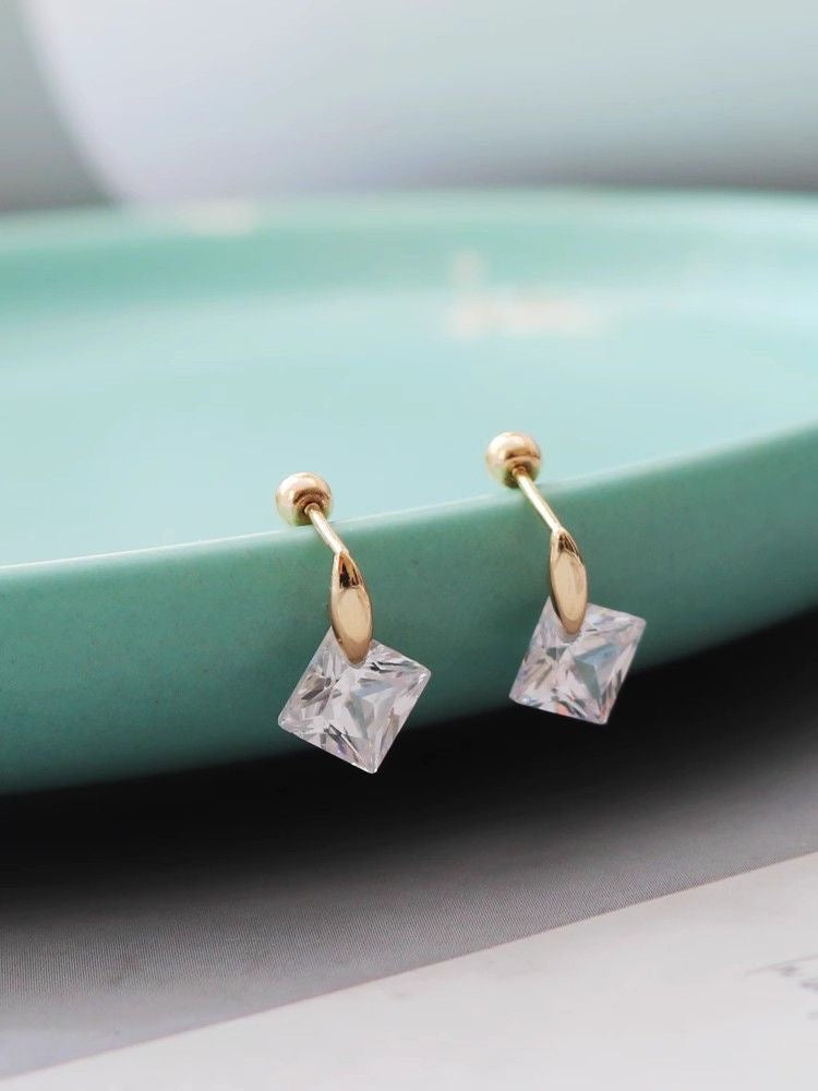 Crystal Totem Stud Earrings