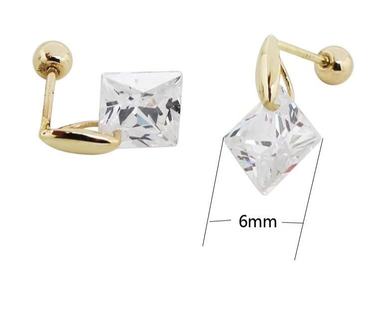 Crystal Totem Stud Earrings