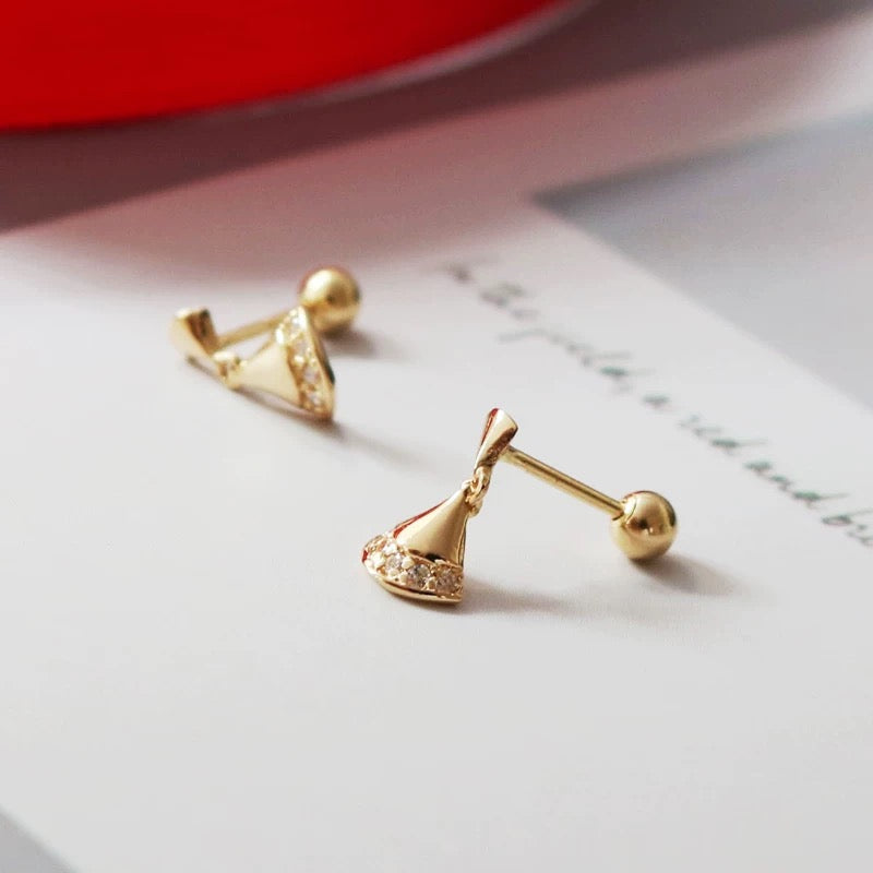 Trumpet Fan Sud Earrings