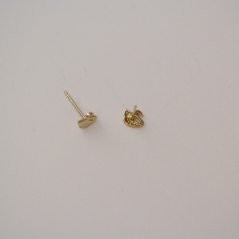 Petite Swans Stud Earrings