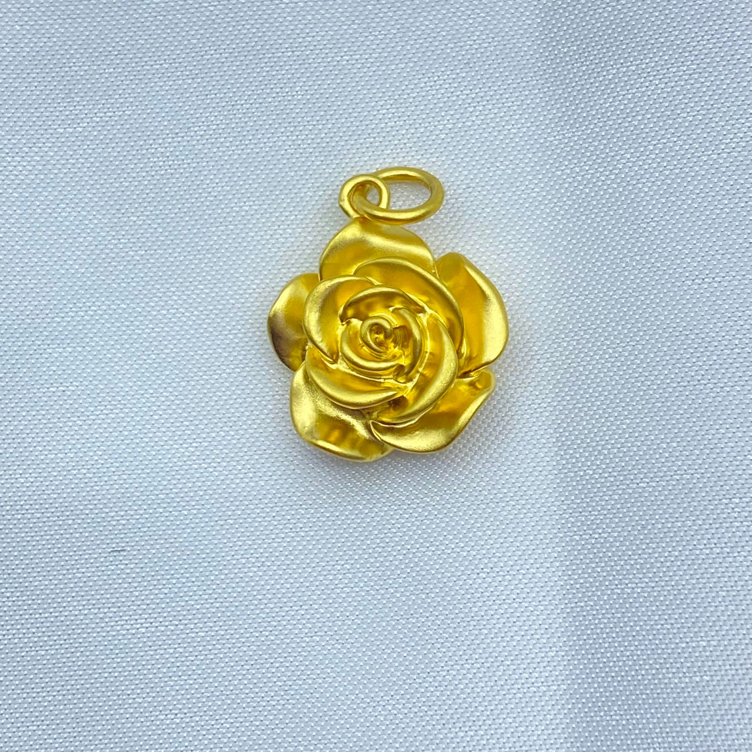 Belle Rose Bud Charm Pendant