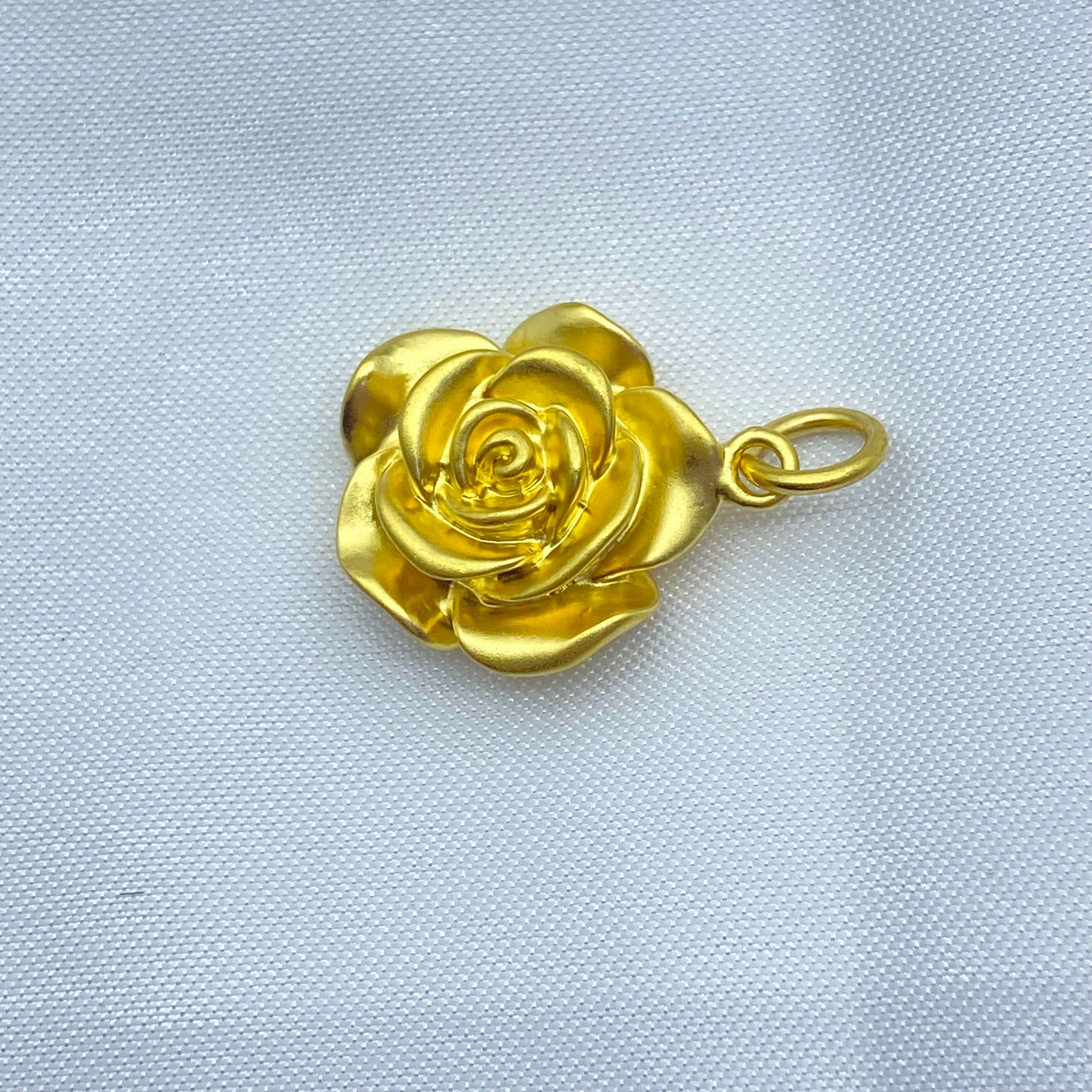 Belle Rose Bud Charm Pendant