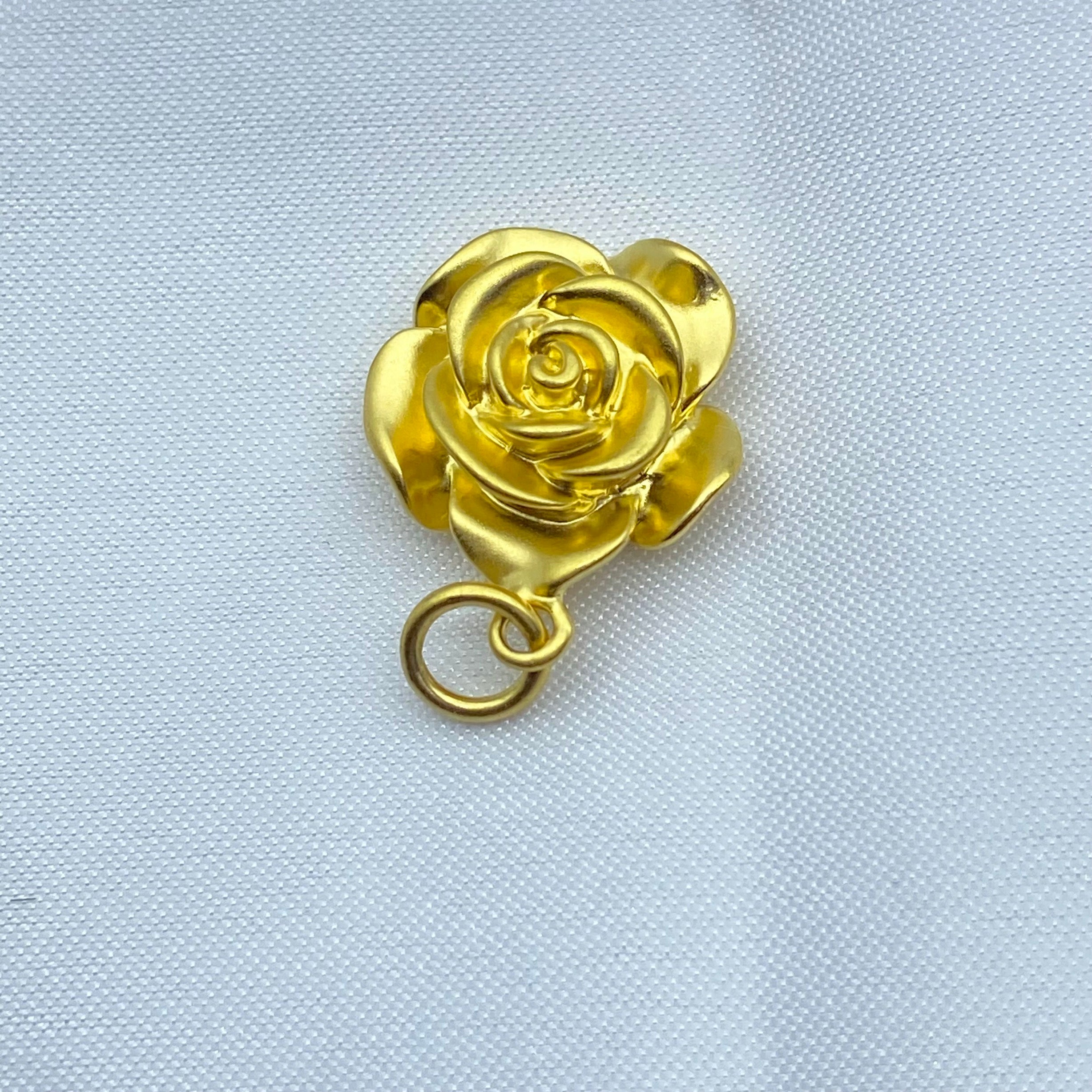 Belle Rose Bud Charm Pendant