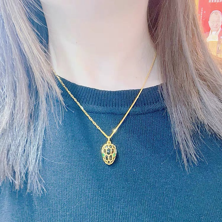 Snake Head Charm Necklace