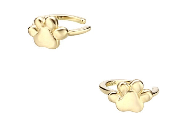 Pet Paw Cuff Earrings