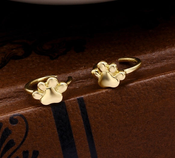 Pet Paw Cuff Earrings